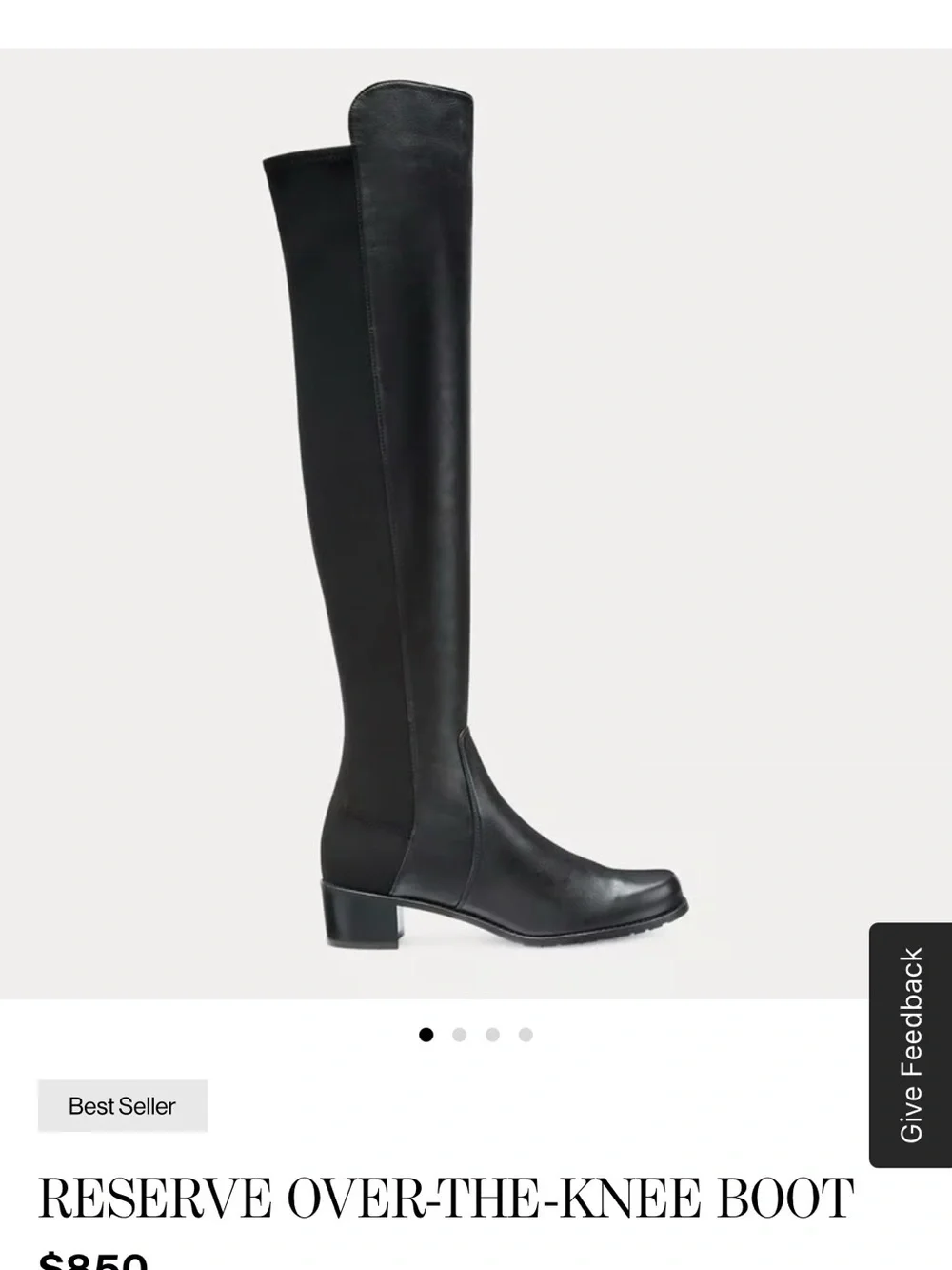Stuart Weitzman Reserve Over-The-Knee Boot - Black